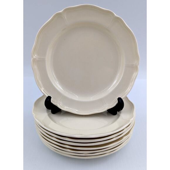 Wedgwood Queens Plain Bread and Butter Plate Set of 8 Plates Cream 6.5" England - Picture 1 of 12